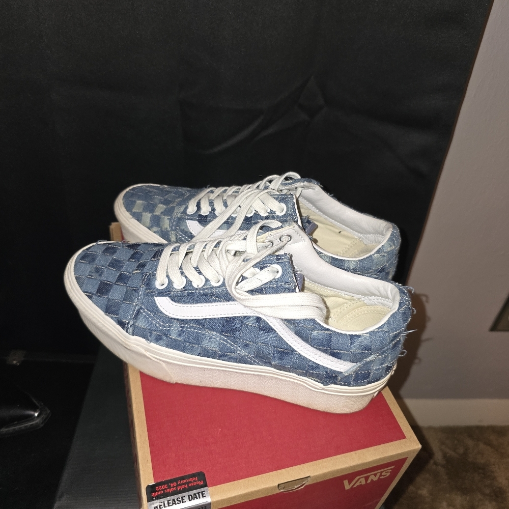 Vans Denim Platform Shoes